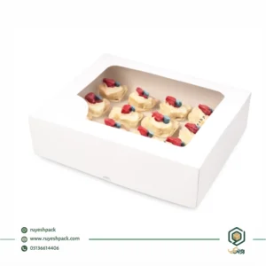 جعبه  کاپ کیک 12 عددی 