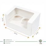 جعبه کاپ کیک 2 عددی