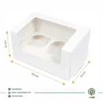 جعبه کاپ کیک 2 عددی