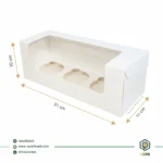 جعبه کاپ کیک 3 عددی