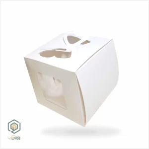 جعبه مینی کیک پروانه ای با ارتفاع 14 جعبه سازی رویش پک