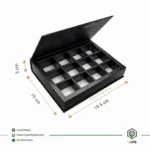 جعبه شکلات هاردباکس 12 عددی مشکی